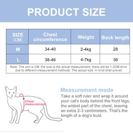 Recovery Suit Cat, Cat Bodysuit After Surgery, Cone E Collar Alternative, Pet Surgery Suits, Puppy Protective Clothing, Cat Surgical Recovery Suit for Abdominal Wounds or Skin Diseases (M, Blue)