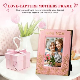 FaCraft Mothers Day Picture Frame - First Mother's Day Frame Mothers Day Gift for Mom Wife from Daughter Son Husband Baby Birthday First Time Mom New Moms Gifts - Wooden Photo Frames Nursery Decor
