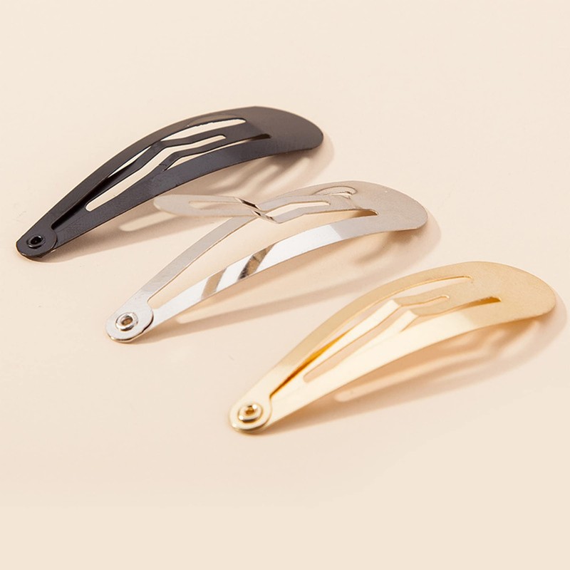 40 pasadores de pelo de 7 cm (negro)