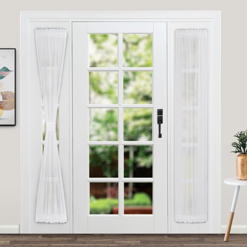 TYRON 2 Pack Screwed Sash Curtain Rod Adjustable 9-12 Inch,