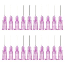 PATIKIL Blunt Tip Dispensing Needles, 100 Pcs 0.5 Inch 24G Industrial Liquid Dispenser Needle for Refilling Liquid Ink Adhesive Glue