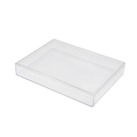 MroMax PS Component Storage Box 160x122x25mm Plastic Organizer Container Tool Boxes for Electronic Component Small Accessories Transparent Color 1Pc