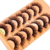 AMSDCN New 7Pairs Design Wet Manga Lashes 3D fluffy Eyelash