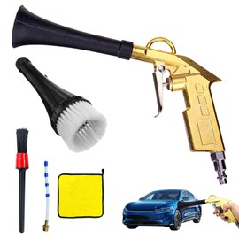 QZQUFJ Air Compressor for Car Detailing Detailing Tool, High Pressure Air Gun Dry Cleaning Tool Kit, Air Gun, Car Clean Gun, Cleaning Gun, for Car Dry Cleaning