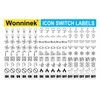 Wonninek Light Switch Labels 600PCS Waterproof Electric Breaker Panel Label