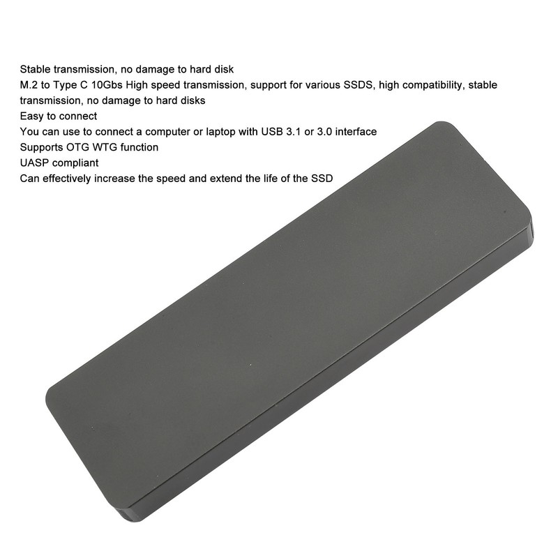 M.2 NGFF SSD Hard Drive Enclosure 10Gbps High Speed SATA