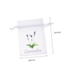 ABOOFAN 50pcs Lavender Sachet Bags Empty Drawstring Pouches Light Purple