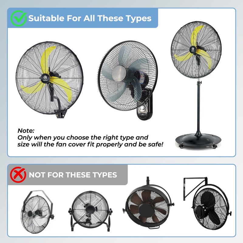 Waterproof Dustproof Outdoor Fan Cover (24 inch)
