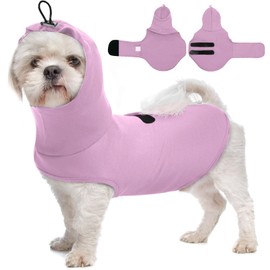 Anxiety Vest for Dogs,Adjustable with Chest & Hood-XS | Sleeveless Lightweight Calming Shirt for Puppy,Anti-Anxiety Jacket for Chill,Fireworks,Sound,Purple