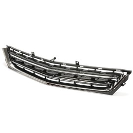 Front Bumper Lower Grille Compatible with 2014-2020 Chevy Chevrolet Impala Replacement for 23455348 GM1036159 Chrome Black Grill