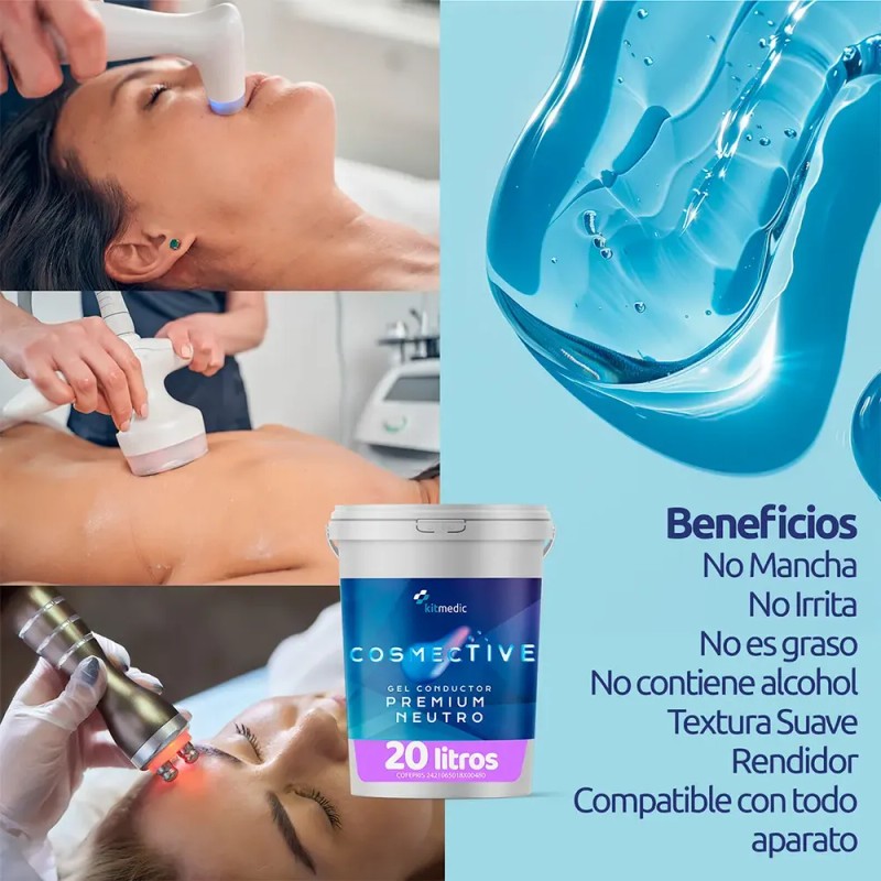 Gel para cuerpo Kitmedicsa Gel Conductor Gel Conductor Neutro en