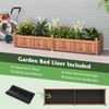 S AFSTAR Wooden Raised Garden Bed, 91"L x 24"W x