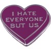 haohaoyu l Hate Everyone But Us Heart Enamel Brooch Love