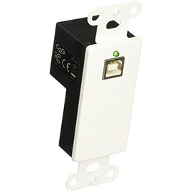 C2G USB Extender, Dongle, USB 1.1 over Cat5, SuperBooster Extender, Wall Plate Kit, White, Cables to Go 29344