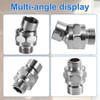 Swivel Shower Head Adapter, Sturdy Thicken Shower Connector Ball Joint