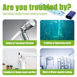 Bestgle Water Quality Test Meter Digital 2 Keys TDS Meter Tester Household Water Quality Testing Tool for Hydroponics, Aquariums, Drinking Water, RO System, Spa, Fishpond and Swimming Pools