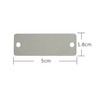 Pack of 25 Stainless Steel Blank Tags Rectangle Punch Blanks