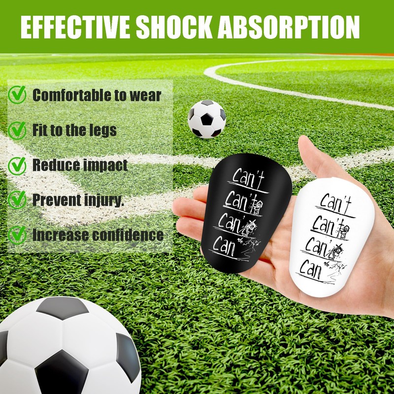 2 Pairs of Mini Football Shin Pads, 10 x 6