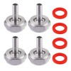 LitKiwi 4PCS Keg Coupler Barb Connector,Stainless Steel 304 Beer Kegerator