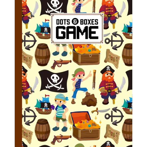 Dots And Boxes Game: Pirate Cover Dots And Boxes Game,