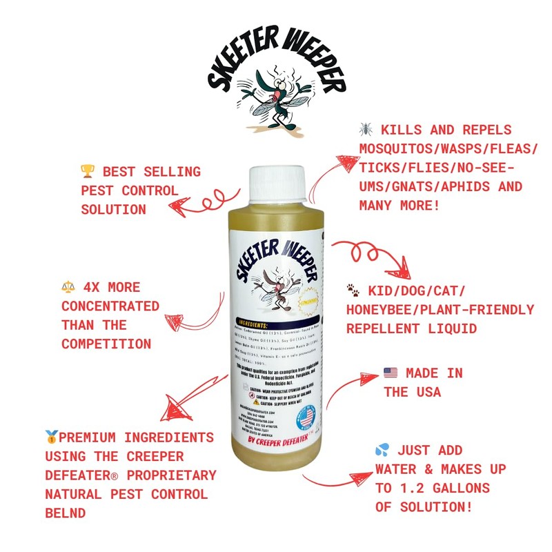 Skeeter Weeper® Premium Natural Mosquito/Pest Misting Solution (Concentrate)