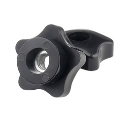 ANSIEDIO M8 x 39 mm Internal Thread Through Hole Star Head Screw Star Grip Nut Pack of 5