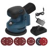 WODHMIEY 20V Cordless 5 Orbital Sander, Dust Collection Bag, Random
