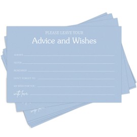 lamocho Bridal Shower Advice And Wishes Cards For The Mr And Mrs, Baby Shower Wedding Advice Cards, Minimalism Suggestion Notes, Guestbook Party Activity, 25 Set/ST-Wishes-04