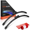 A-Premium Pack of 2 Front Windshield Wiper Blades with Wear