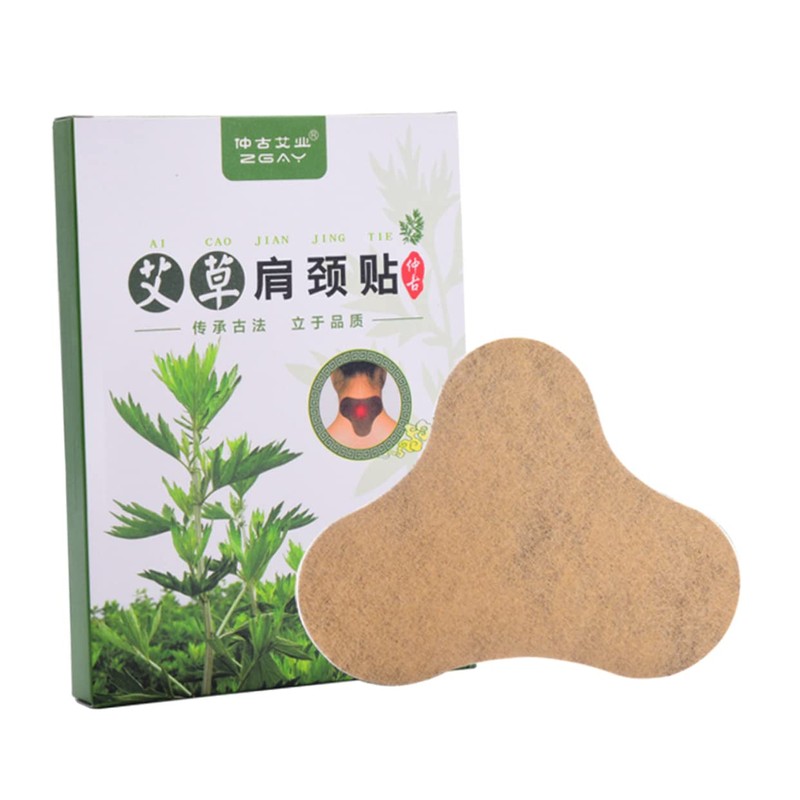 TOVINANNA 12pcs Moxibustion Stickers for Neck and Shoulder Self-heating Wormwood