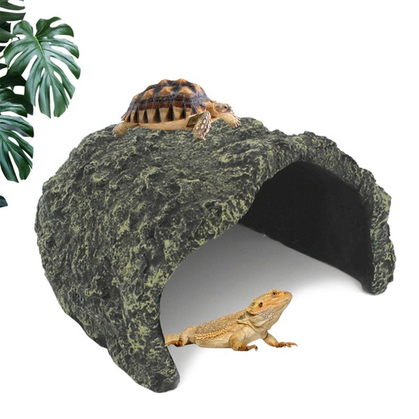 Large Reptile Hideout,Rock Cave Habitat Hidden,Reptile Cave,Oversize Snake Hide, Aquarium