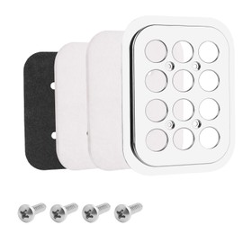 Fresh Cabin Filter Silver Chrome With 2 Filter Layer Fit For Kenworth T600 T450 T800 W800 W900 T600B W900L 1986-2015-Up Replaces CF19501C 19501C