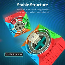 Oostifun MoYu MoFang JiaoShi Meilong 10 Cube 10x10x10 Cubing Classroom Meilong 10 ten layers Multicolor Cube Puzzle with Cube Bag and One Cube Tripod