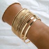Gold Bangle Bracelets for Women Gold Stackable Bracelets Indian Bangles