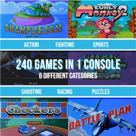 Silvergear Mini Arcade Game Machine, red