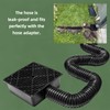 Rain Gutter Downpipe Extensions, Square Sink Drain Set, with 150