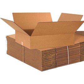 Corrugated Cardboard Shipping Boxes Pack of 25 Brown Packaging & Mailing Boxes with Various Sizes Postal Boxes for Business, Posting (13.5" X 9.5" X 4.5" (34.29 X 24.13 X 11.43 CM))