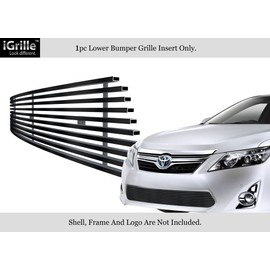 APS Compatible with 2012-2014 Camry Stainless Steel Black Bumper Billet Grille T66931J