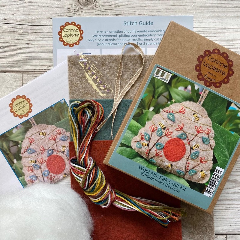Corinne Lapierre Beehive Felt Craft Mini Kit,Multi,Small