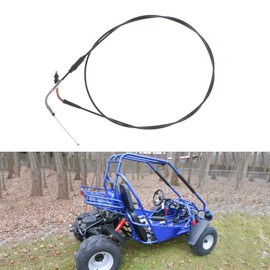 SEBLAFF Go Cart Throttle Gas Cable 74 Inch Replacement for Go Cart 50cc 125cc 150cc 4 Strokes QMB139 1P39QMB