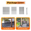 4 Set 4“× 6” Post Base, (Inner Size 3.6"x 5.6")