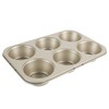 Kitchen Details Pro Series 6 Cup Muffin Pan with Diamond