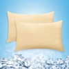Cooling Pillow Covers King Size Set of 2 with Double
