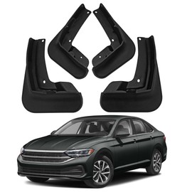 JLBMMLY Mud Flaps Compatible with 2024 Volkswagen VW Jetta Accessories 2019-2023 All Weather Fender Guard Mudguards Sediment Protection No Need to Drill Holes