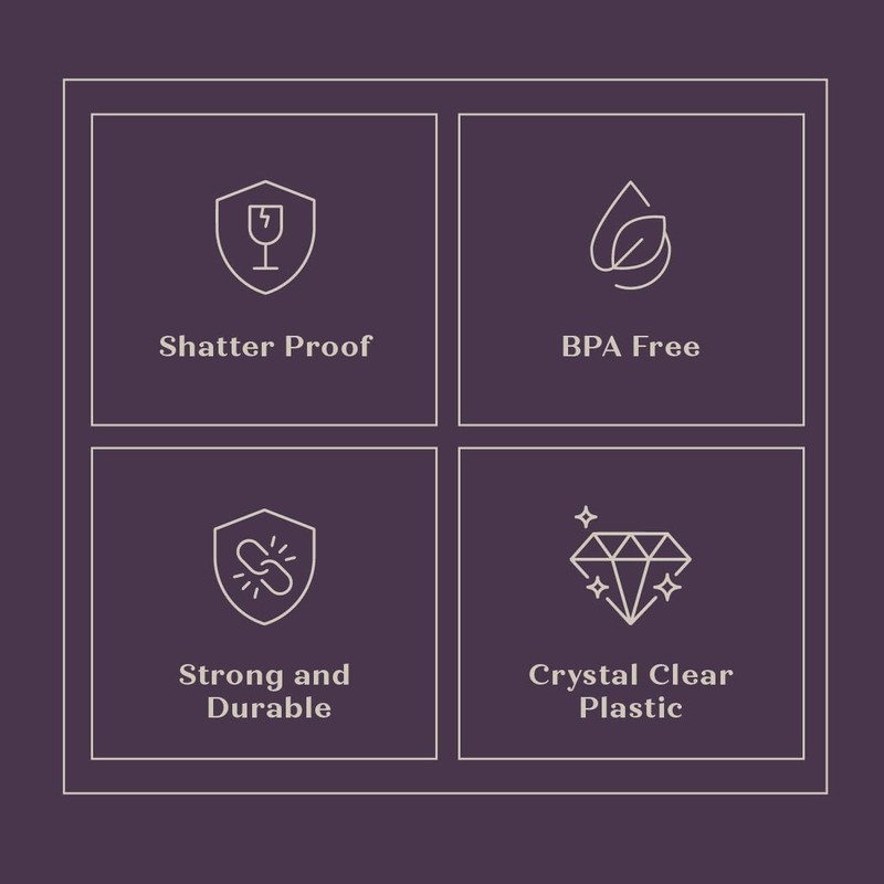 SETUP Clear Hard Plastic Shot Glasses [1 oz. - 100