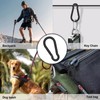 KINLINK 10 Pack Black Carabiner Clip, 1.97 inch Heavy Duty