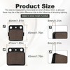 Cnornus Motorcycle Brake Pads Front and Rear for Suzuki LTZ