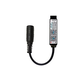 Cleiscry Mini controlador RGB compatible con Bluetooth, tira de luz LED para luces de cinta RGB, control de aplicación inteligente, CC 5 V, 12 V, 24 V (controlador de 5 a 24 V)