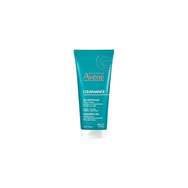 Avène Cleanance, Gel Limpiador para Piel Grasa, 400ml