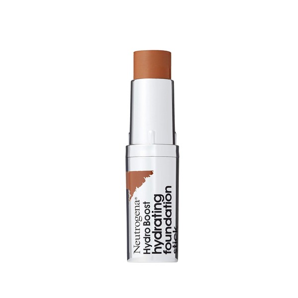 Neutrogena Hydro Boost Hydrating Foundation Stick with Hyaluronic Acid, Oil-Free & Non-Comedogenic Moisturizing Makeup for Smooth Coverage & Radiant-Looking Skin, Chestnut, 0.29 oz